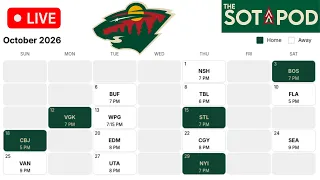 Minnesota Wild 2026-2027 Schedule RELEASED Home away back-to-back Games to circle on calendar