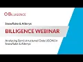 Analysing Semi-structured Data JSON in Snowflake Alteryx July 2021