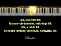 ALBI NADAK ( Karaoke Akustik Piano - MALE KEY ) - Amal Hijazi