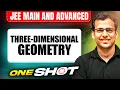 THREE-DIMENSIONAL GEOMETRY in One Shot All Concepts PYQs Covered JEE Main Advanced