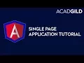 What is Single Page Application Single Page Application Tutorial Angular 2 Tutorial