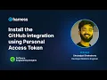 Install the GitHub integration using Personal Access Token Harness Software Engineering Insights