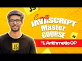 Arithmetic Operator in Javascript Javascript Master Course in