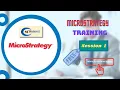 MicroStrategy Online Training MicroStrategy Training Demo Session 1