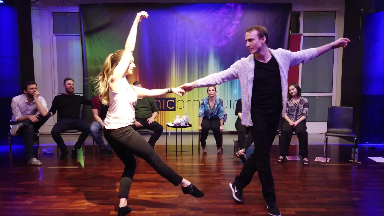 Lukas Kölbener & Cameo McHenry (Cross) -  2nd place Invitational Jack&Jill - MunicornSwing 2020