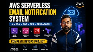 AWS Serverless Email Notification System Lambda SQS SES Terraform Complete DevOps Project