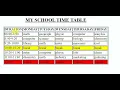 How to create table html5 AMAZING SCHOOL TIMETABLE 4K