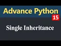 Single Inheritance in Python Hindi
