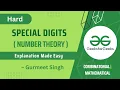 Special Digits POTD Problem of the Day GFG 9 April 23 Hard Problem