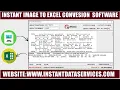Jpg to Excel converter Excel Worksheet Image converter