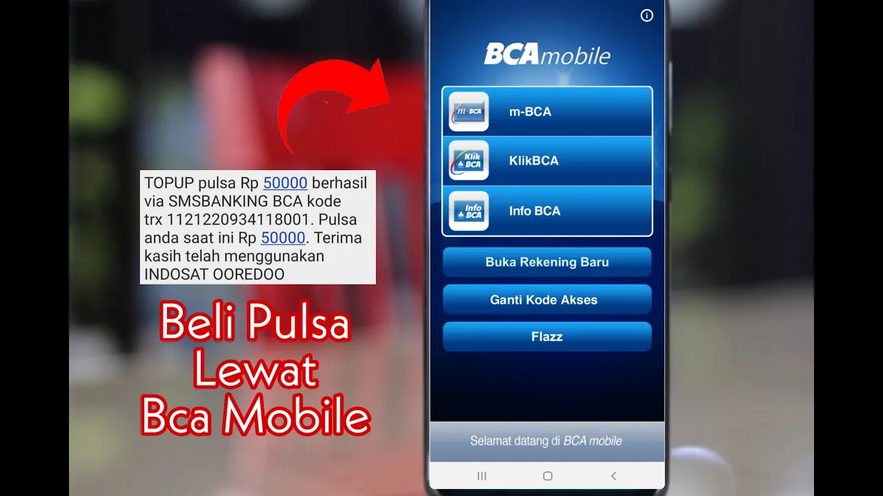 CARA BELI PULSA HP LEWAT INTERNET BANKING BCA