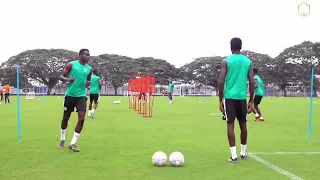 Ambiance sérieuse, concentration au top... pour la deuxième séance . 🙌🏾🇨🇮#ÉliminatoiresCAN2027