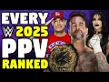 EVERY 2025 WWE PPV Ranked From WORST To BEST