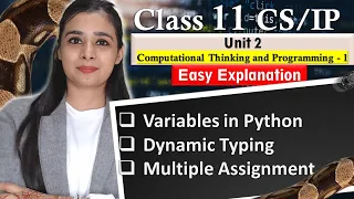 Variables in Python Dynamic Typing Multiple Assignment CBSE Class Lovejeet Arora