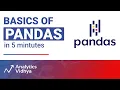 Basics of Pandas in 5 mintutes Learn Pandas