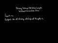 Dynamic Programming Binary Strings of Given Length Without Consecutive Ones