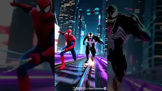 Ai Cartoon Clip Spiderman Vs Venom Race Youtube Ytshorts Trending Shortfeed Viral Yt Train 