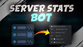 How to setup server stats bot Server stats bot full setup member counting bot