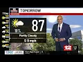 Thursday Forecast Sunny hot but low humidity