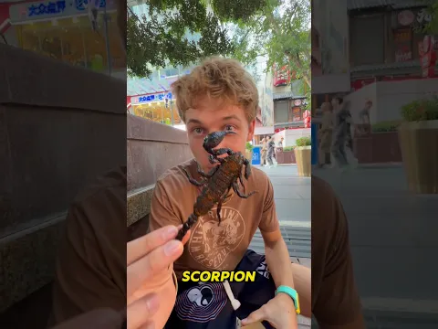 Eating a Scorpion 🦂 in china 🇨🇳