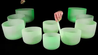 Crystal Bowls for Deep Sleep 🌀 Ethereal Healing Sounds 432 Hz