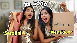 We Spent ₹5,000 in Sarojini & Westside🤑SHOCKING difference😱