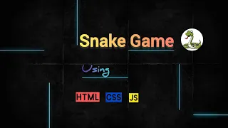 Simple Snake Game Responsive Layout Beginner HTML CSS and JavaScript Project LIVE CODE