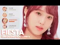 IZ*ONE - FIESTA (Line Distribution + Color Coded Lyrics)
