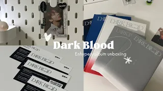 [ENGENE|VLOG] enhypen dark blood album unboxing 🥀🎧