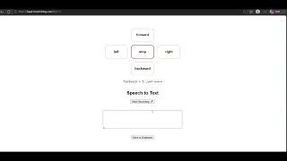 Voice-Controlled Robot HTML CSS JavaScript PHP MySQL