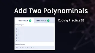 Add two polynomials Coding Practice 35 Python Questions CCBP Nxtwave Coding Key