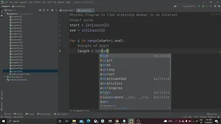 How To Find Armstrong Number in an Interval in Python