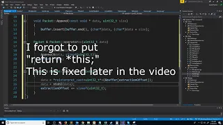 C Blocking Sockets Networking Winsock Tutorial 14 Packet Class Part 1