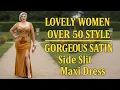 Lagu Hoe draag je een maxi-jurk met zijsplit als je boven de 50 bent? (Elegante en zelfverzekerde look)