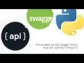 How to Make Api with Swagger Python Flask and add Rate limiting to it