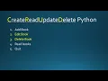 CRUD part edit delete in python console application python projects