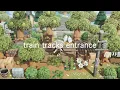 TRAIN TRACKS ENTRANCE Speed build animal crossing new horizons