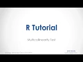 R Tutorial Multicollinearity Test