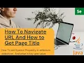 selenium Basic setup And How To get Page Title How To navigate URL