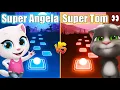 Download Lagu Tiles Hop - Talking Super Angela VS Talking Super Tom (Titi Kamal - Rindu Semalam