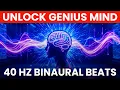 40 Hz Gamma Waves Unlock Genius Level Focus Memory