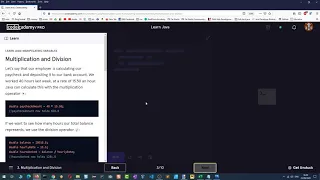 Learn Java - 2 3 Manipulating Variables Codecademy Walkthrough