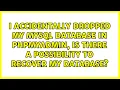 I accidentally dropped my MySQL database in PhpMyAdmin is there a possibility to recover my