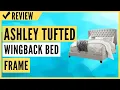 Signature Design By Ashley Jerary King Upholstered Tufted Wingback Bed Frame
