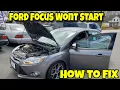 Ford Focus Wont Start - How to Check Diagnose and Fix