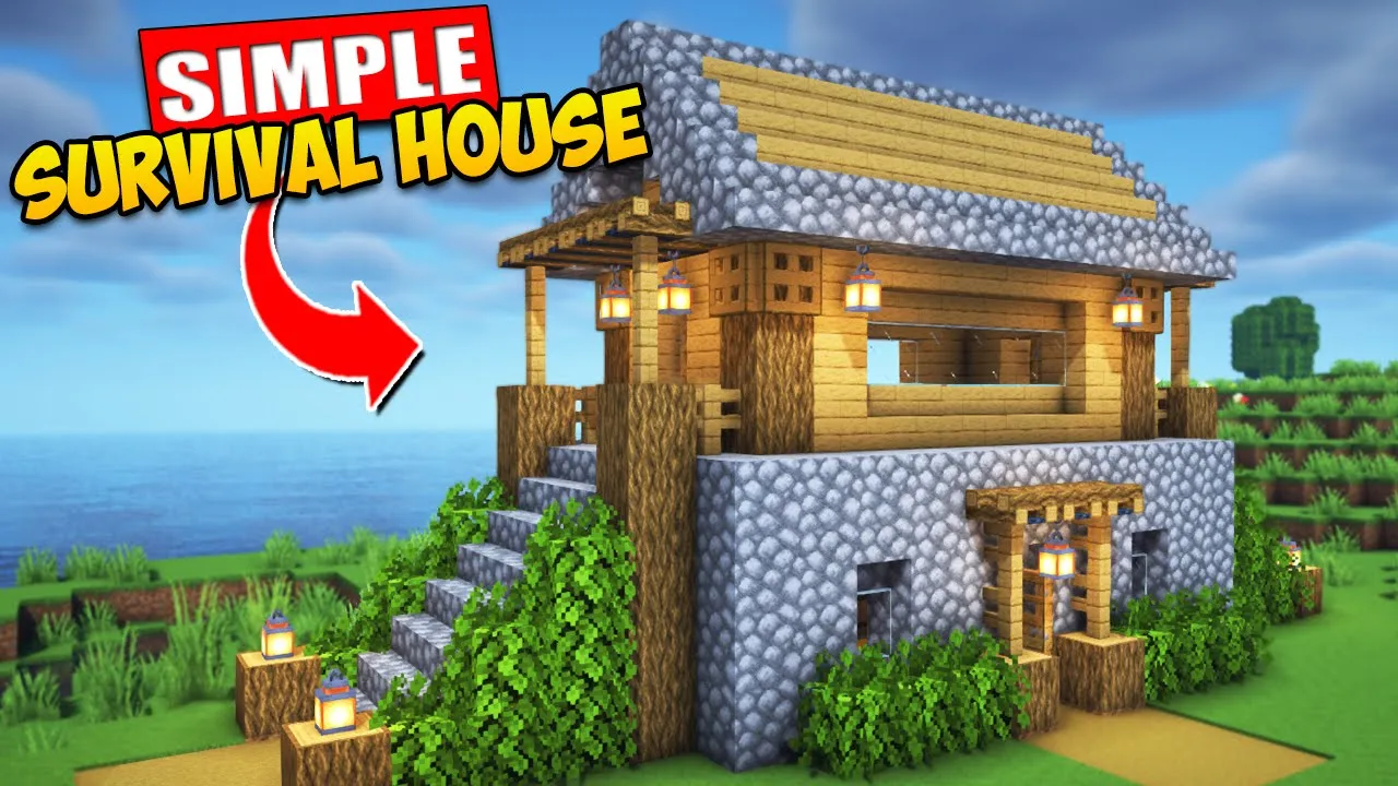 Minecraft Easy Survival House Tutorial ????