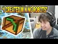Michael Reeves CREATED ROBOT MINING TURTLES In Minecraft