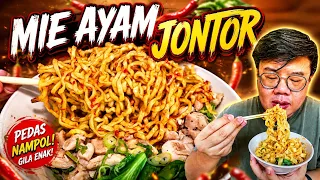 BENERAN BIKIN JONTOR BIBIR.. MIE AYAM PAKAI SAMBEL SUPER PEDAS!!