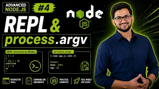 Node js Tutorial 4 Node js REPL process argv Explained Read-Eval-Print Loop Command Line Args