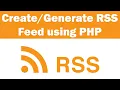 How to RSS Feed using PHP